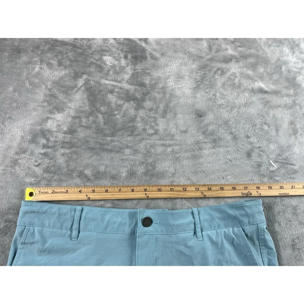 Faherty All Day Shorts Men 35 Blue Drawstring Stretch 7